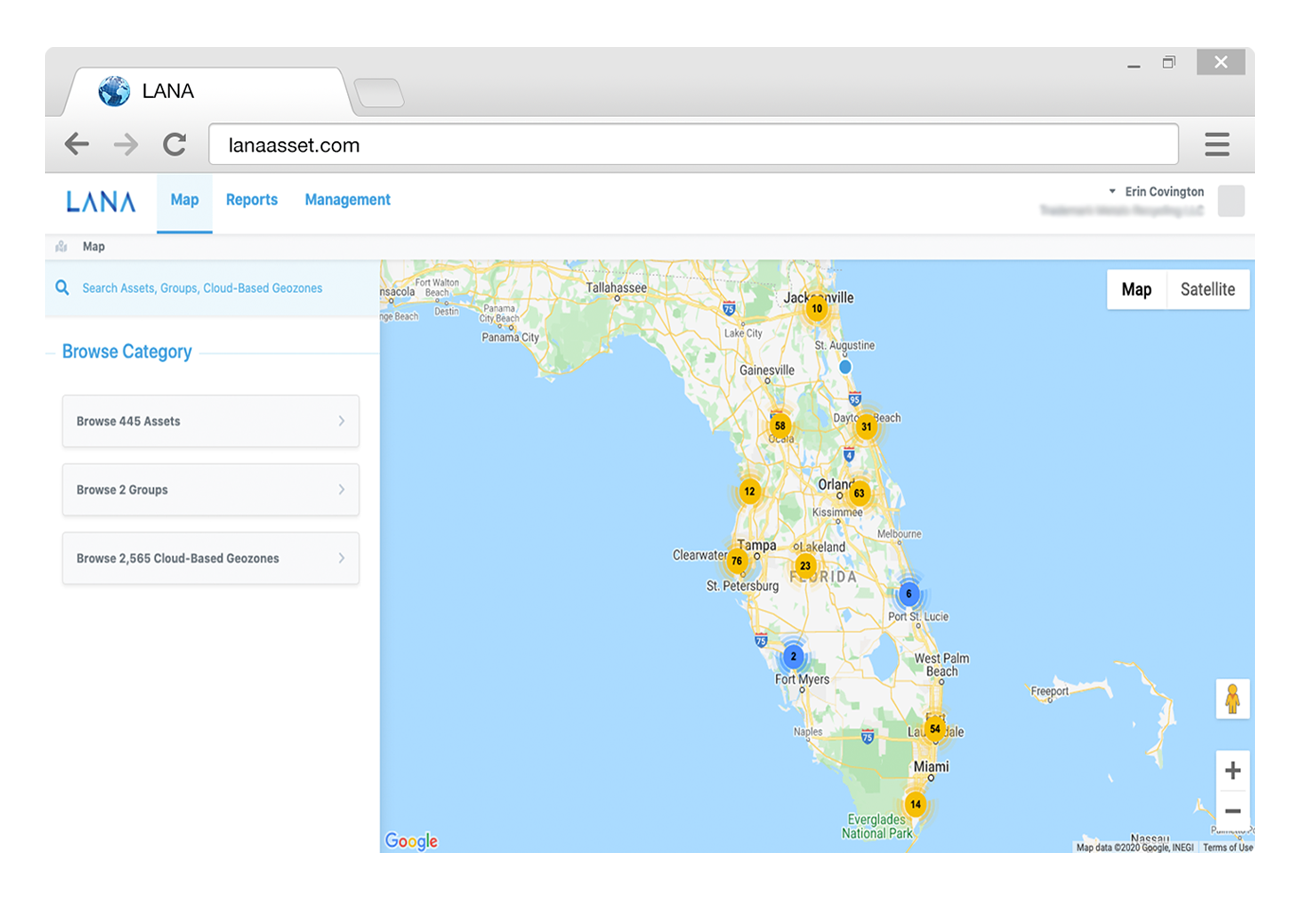 Map View - LANA Asset